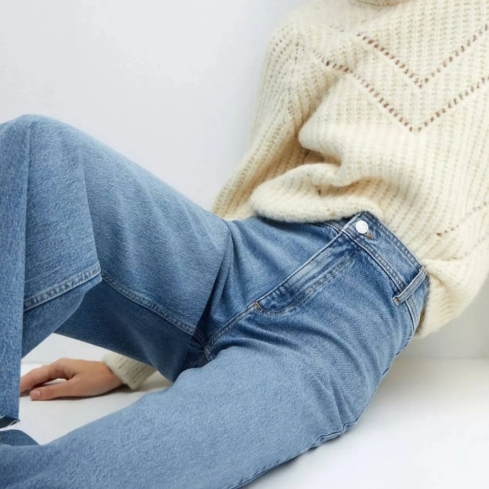 Mango Light Blue Flare Jeans